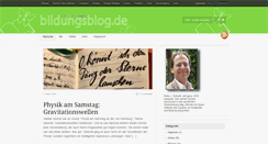 Desktop Screenshot of bildungsblog.de